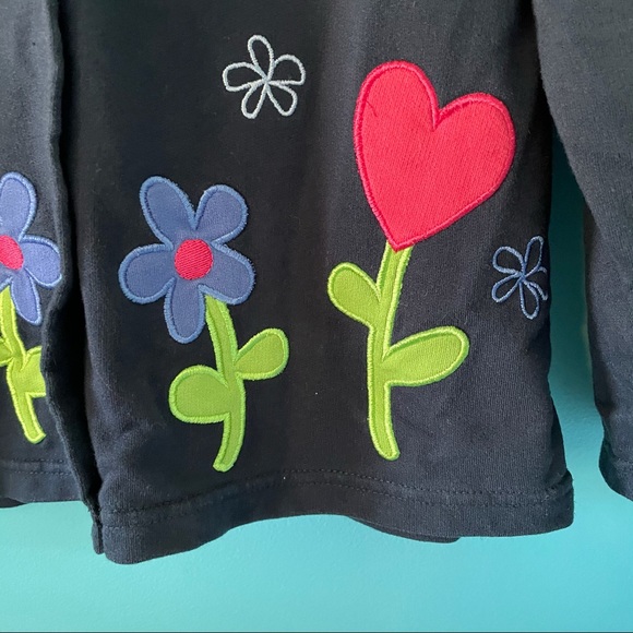 Navy Blue Embroidered Cardigan Button Spring - Picture 2 of 6